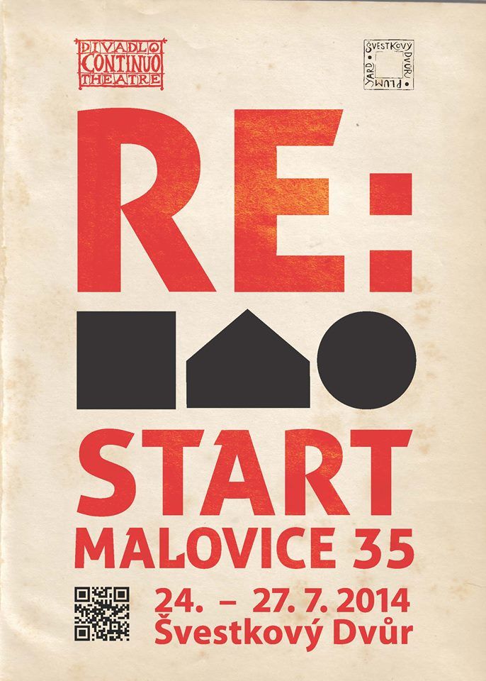 Mezinárodní site specific projekt a festival Divadla Continuo RE:START Malovice 35 se uskuteční na konci července 