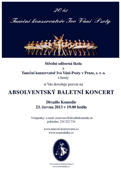 Absolventská představení pražských konzervatoří