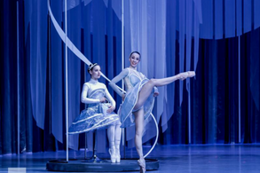 Coppélia (Adrienn Tiszai, Brittany Catalinas Haws). Photo: Serghei Gherciu.