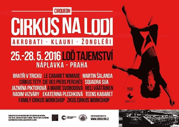 Nový cirkus na Lodi Tajemství a přilehlé Náplavce