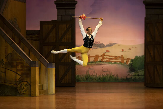 Jack Gasztowtt in La Fille Mal Gardée. Photo: Benoîte Fanton / OnP. 