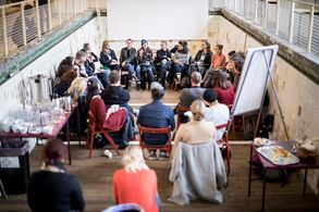 Discussion 'Art of Dialogue' at Czech Dance Platform. Photo: Vojtěch Brtnický.