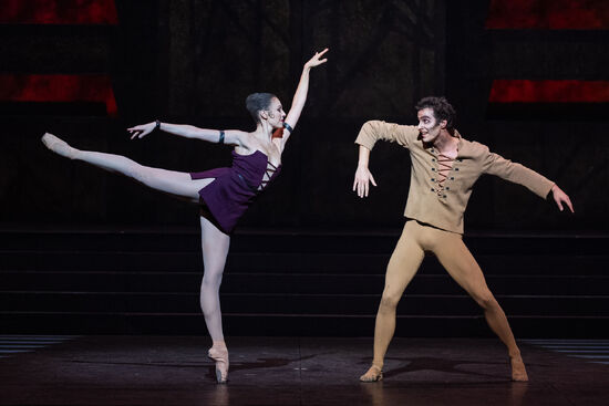 Notre-Dame de Paris (Roxane Stojanov and Jérémy-Loup Quer). Photo: Maria Helena Buckley / Paris Opera Ballet.