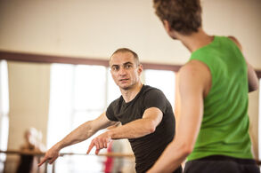 Zkouška Chvění (Petr Zuska, Jan Fousek). Foto Jakub Jíra.