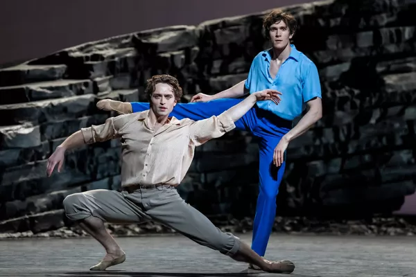 Matthew Ball and William Bracewell in Against The Tide at the Royal Opera House. Photo: Tristram Kenton