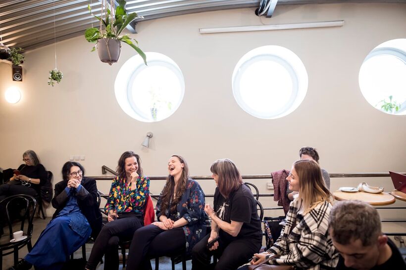 Discussion 'Art of Dialogue' at Czech Dance Platform. Photo: Vojtěch Brtnický.