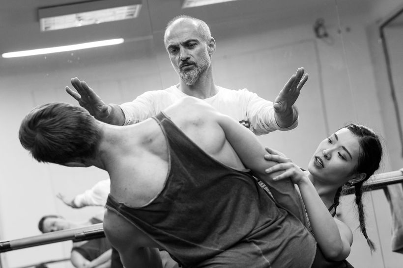 Petr Zuska at the rehearsal of Radio Free Cunning Little Vixen. Photo: Petr Zikmund.