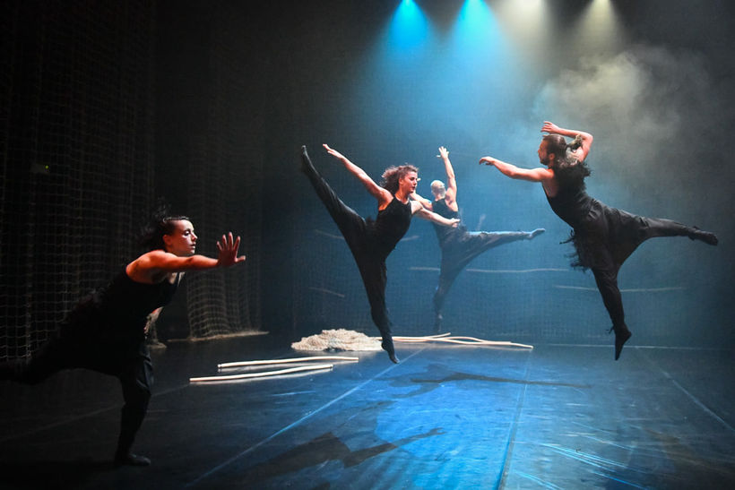 Panthera ( Francesca Amante, Fanny Barroquère, Veronika Tököly, Viktor Konvalinka, Filip Staněk). Foto: Michal Hančovský.