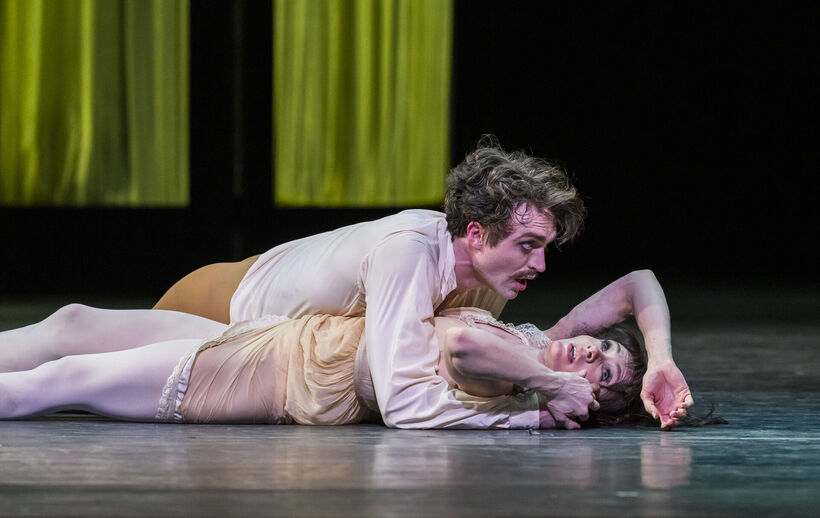 Matthew Ball as Crown Prince Rudolf and Melissa Hamilton as Mary Vetsera in Kenneth MacMillan's Mayerling ©2026 Tristram Kenton