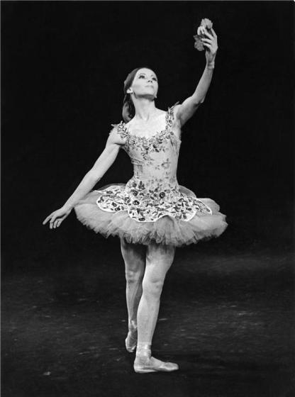 Šípková Růženka - 20.12.1973, Marta Drottnerová (Růženka), foto: Jaromír Svoboda, zdroj: Archiv ND